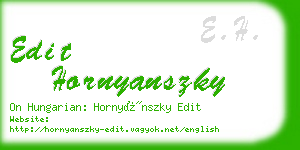 edit hornyanszky business card